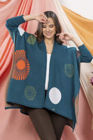 Ruana Moderna Elegante Mujer