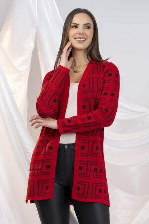 Cardigan Abierto Bolsillos Mujer