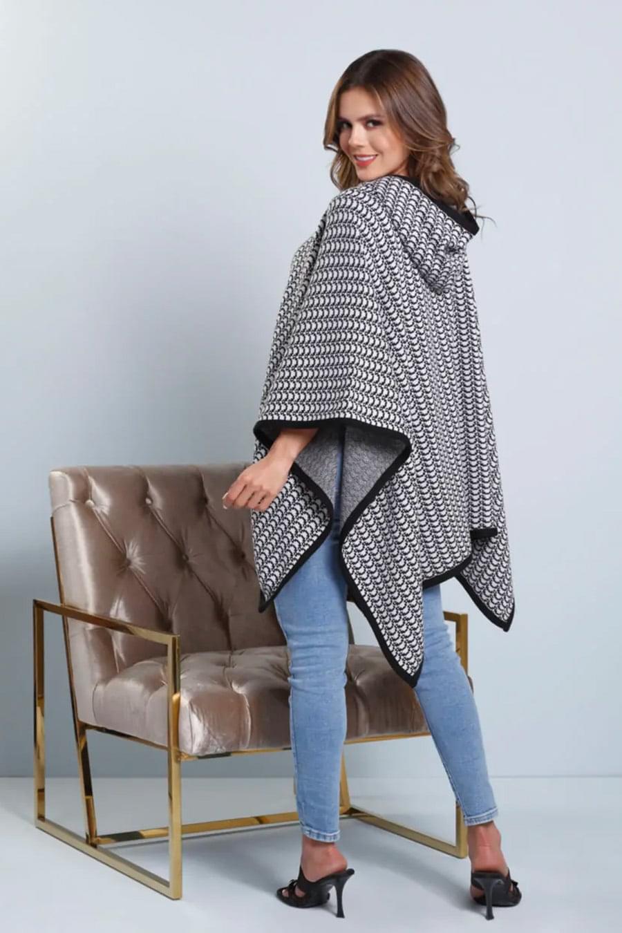 Ruana Botones Elegante Femenina - Ropa Mujer Bonita.com