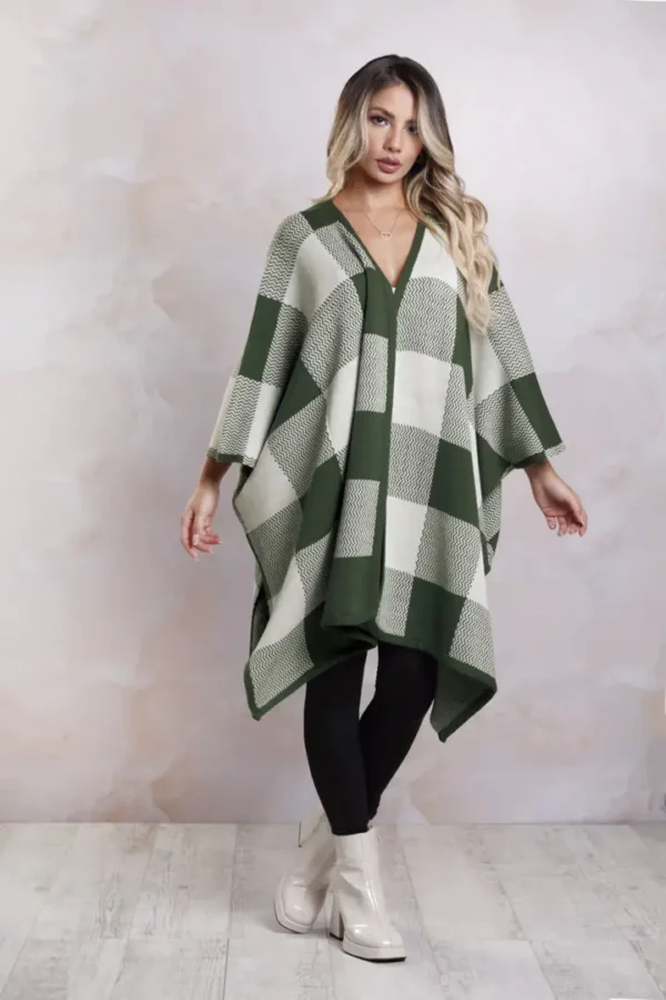 Ruana Poncho Tejido