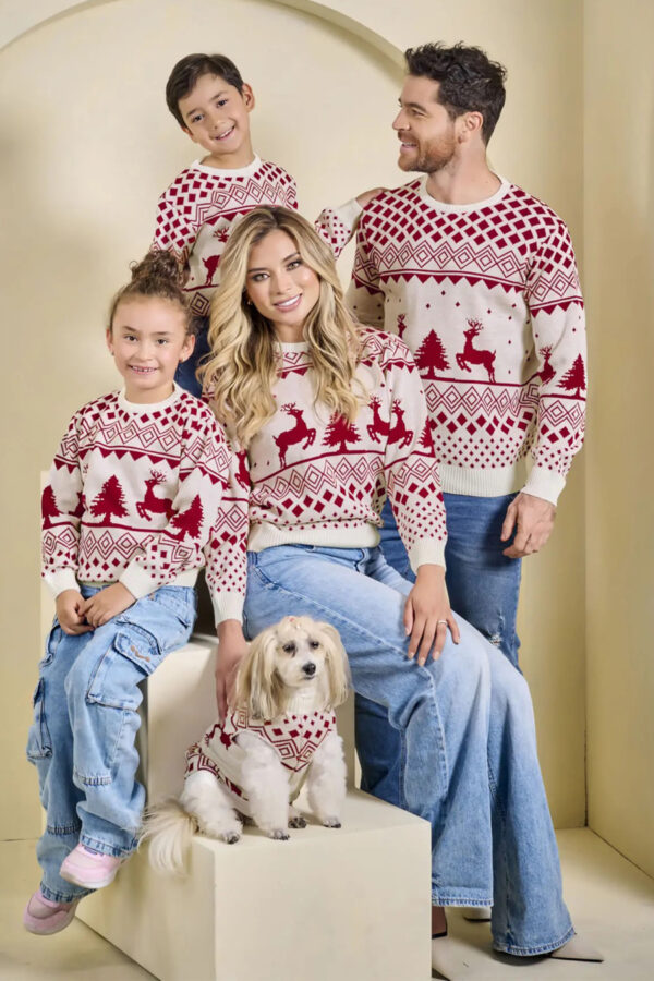Saco Navideño Niños Rojo Talla 4 a 10