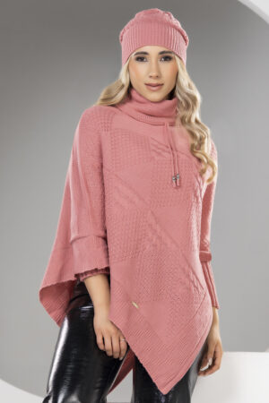 Ruana Asimétrica Elegante Mujer