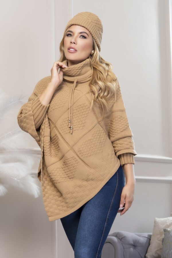 Ruana Cuello Moderno Mujer