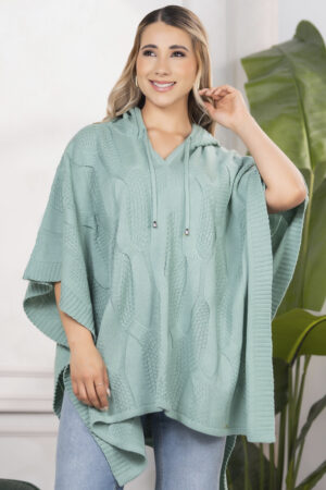 Ruana Dama Moderna Capota