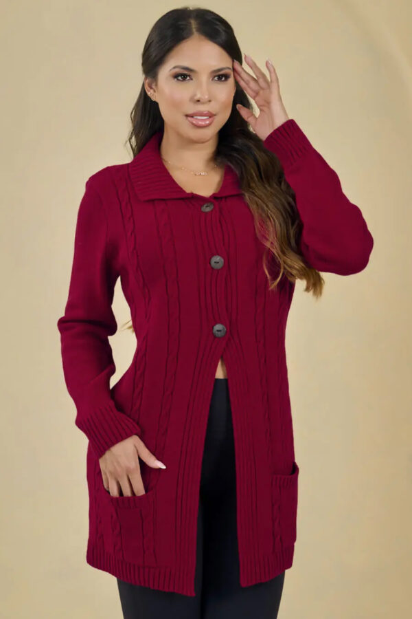 Cárdigan Mujer Tejido Moderno