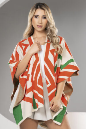 Ruana Chall Moderna Abierta