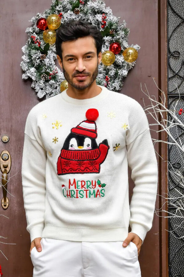 Saco Navideño Hombre Rojo - Imagen 2