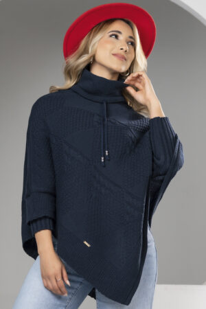 Ruana Elegante Dama Cuello Tortuga