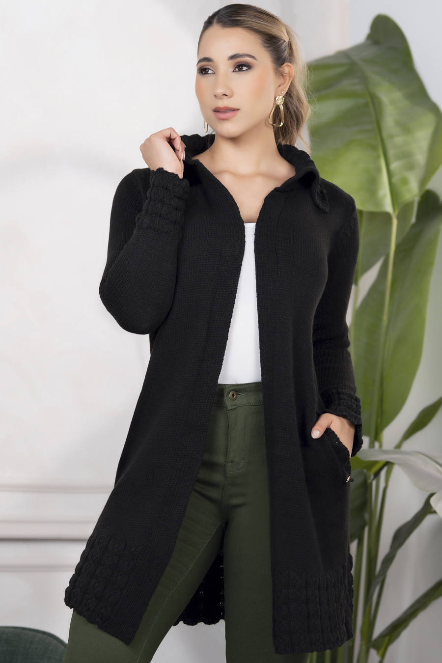 Cárdigan Elegante Tejido Mujer