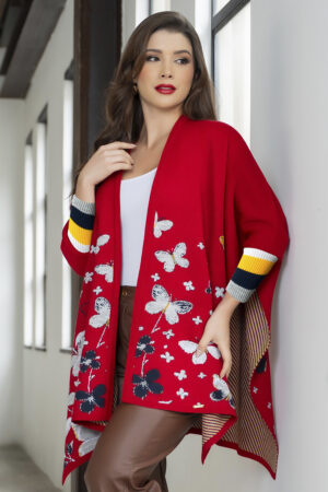 Ruana Clásica Para Dama