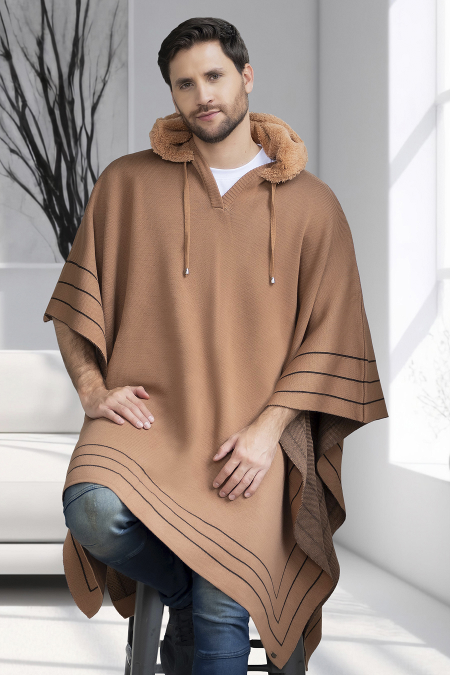 Ruana Moderna para Hombre