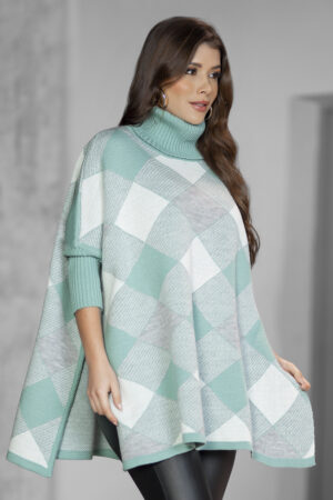 Ruana Elegante Mangas Mujer