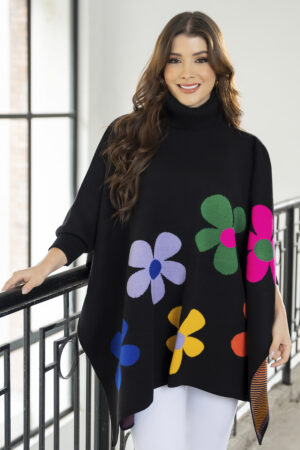 Ruana Moderna Elegante Mujer