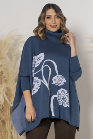 Ruana Moderna Elegante Mujer