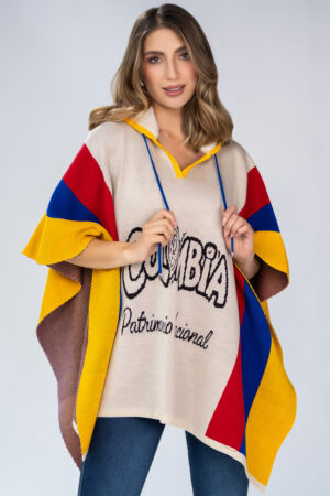 Ruana Típica Colombiana Para Dama